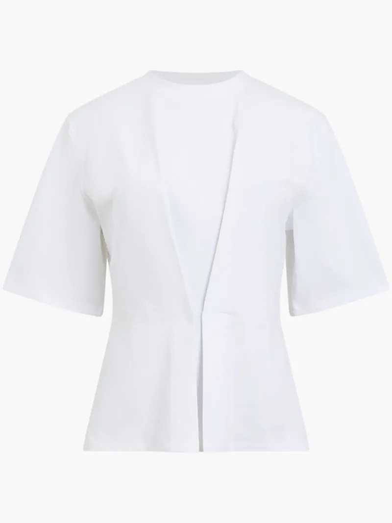 FRENCH CONNECTION Tops<Pearl Top LinenWhite