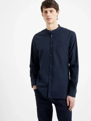 FRENCH CONNECTION Men's Shirts<Plain Grandad Shirt DarkNavy