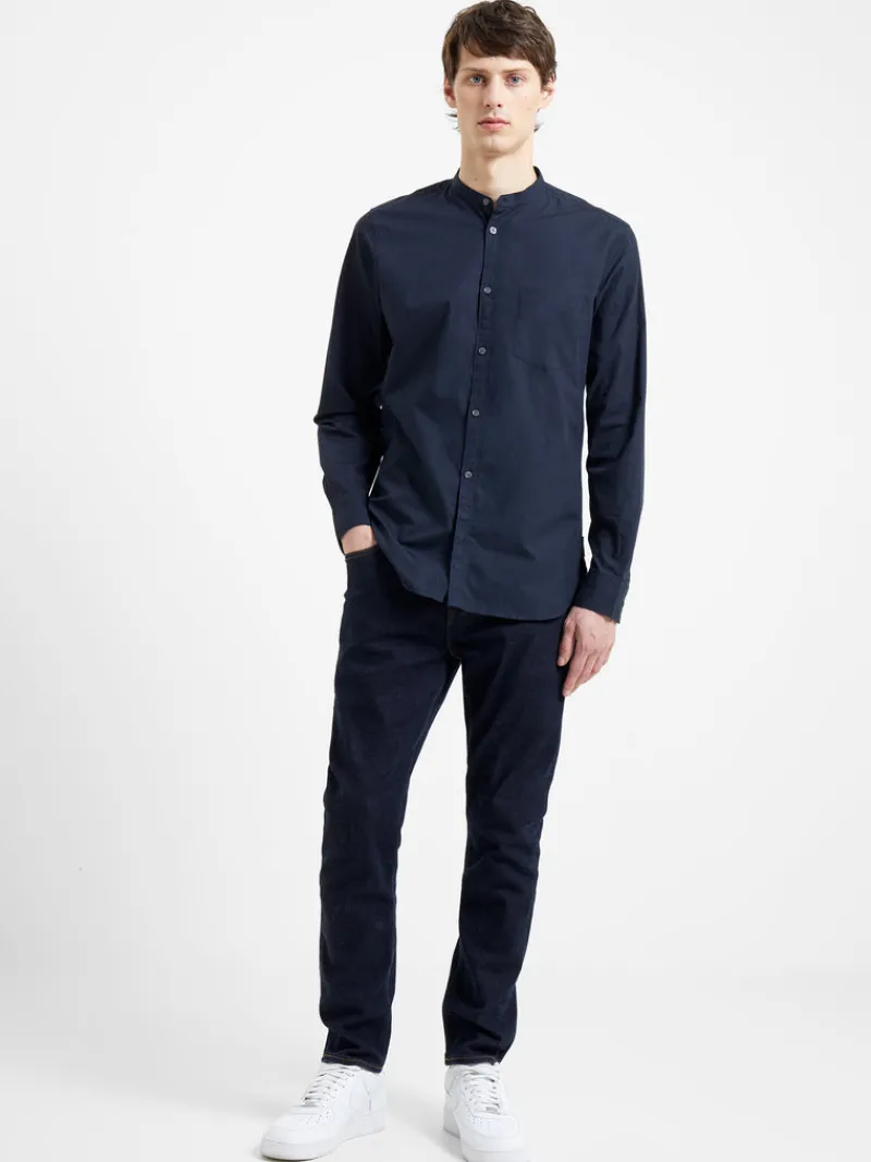 FRENCH CONNECTION Men's Shirts<Plain Grandad Shirt DarkNavy