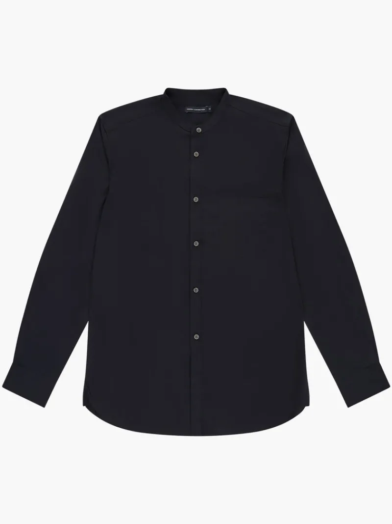 FRENCH CONNECTION Men's Shirts<Plain Grandad Shirt DarkNavy