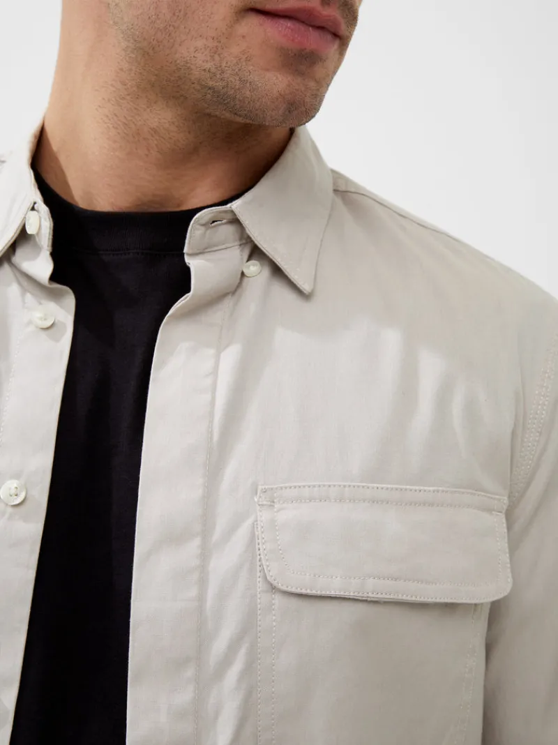 FRENCH CONNECTION Sale | Men's Shirts<2 Pocket Cotton Overshirt SolidStone