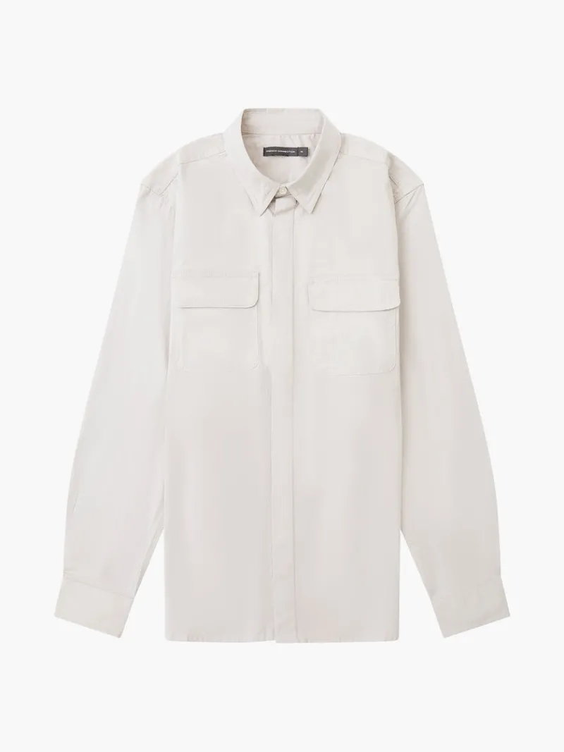FRENCH CONNECTION Sale | Men's Shirts<2 Pocket Cotton Overshirt SolidStone