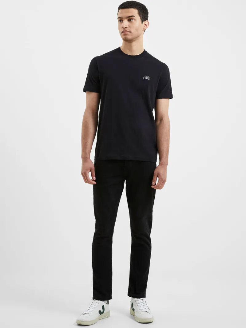 FRENCH CONNECTION T-Shirts & Polo Shirts<Point Embroidered Bike T-Shirt BlackOnyx