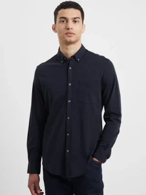 FRENCH CONNECTION Sale | Men's Shirts<Premium Jersey Long Sleeve Shirt DarkNavy