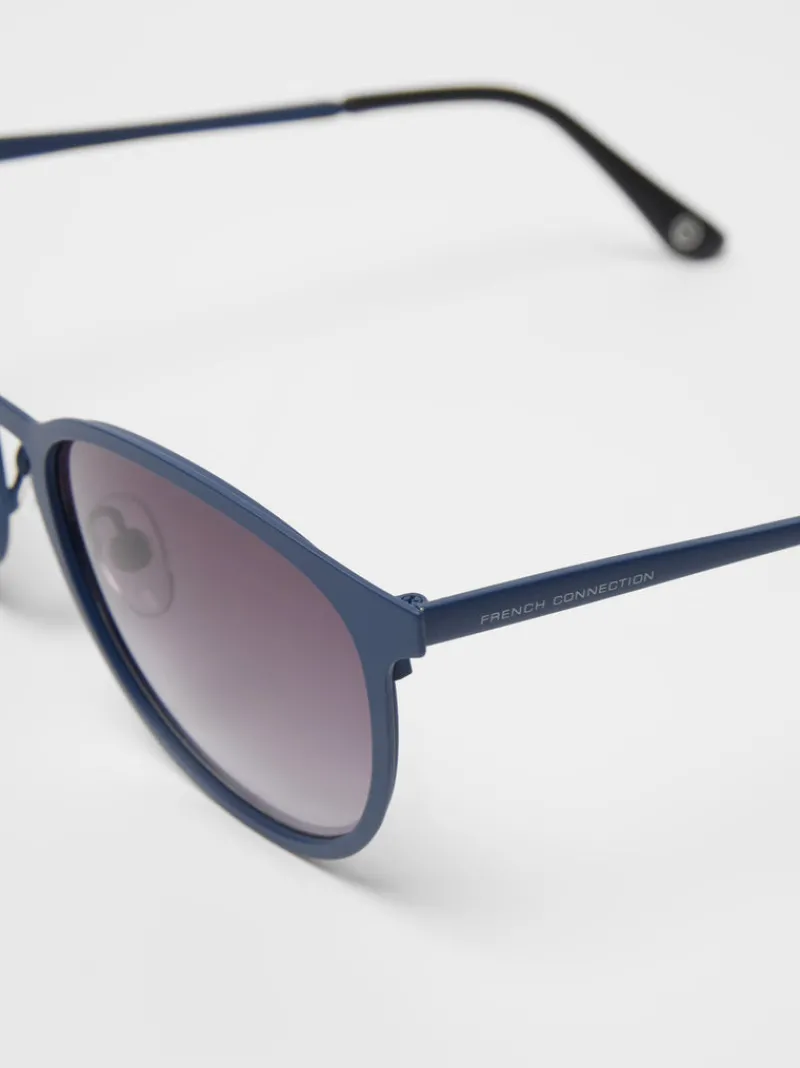 FRENCH CONNECTION Sunglasses<Preppy Round Sunglasses UtilityBlue