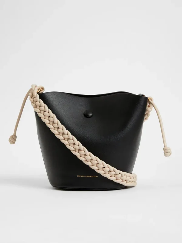 FRENCH CONNECTION Women's Bags<PU Bucket Bag Black
