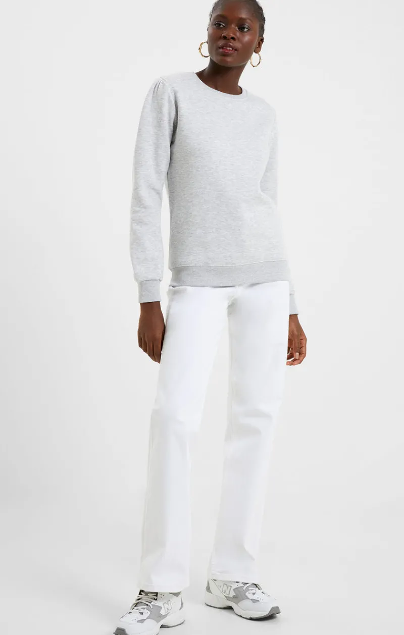 FRENCH CONNECTION Hoodies & Sweatshirts<Puff Sleeve Sweatshirt LightGreyMel