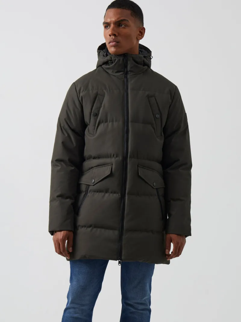 FRENCH CONNECTION Coats & Jackets<Puffer Parka Coat Khaki
