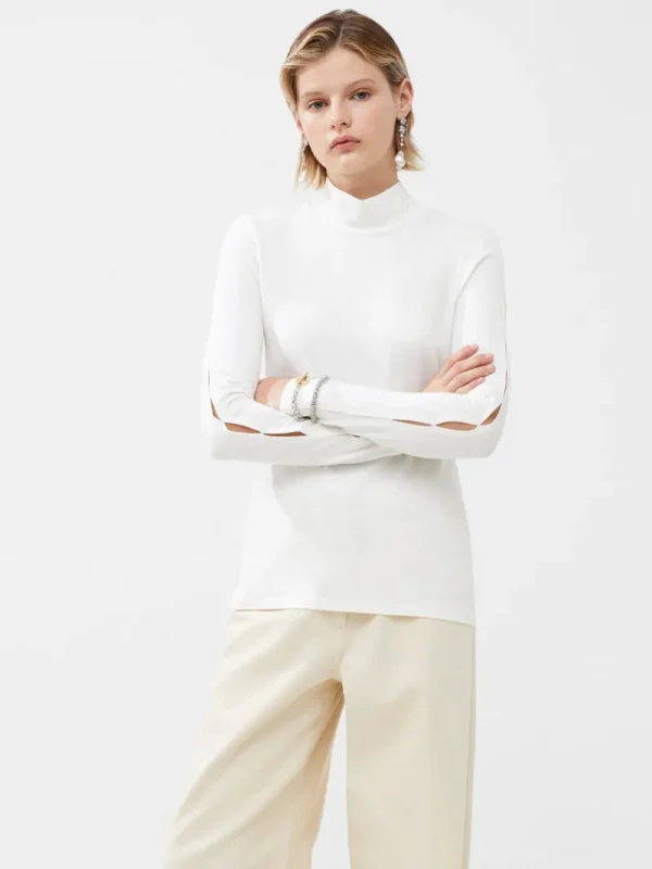 FRENCH CONNECTION Sale<Rallie High Neck Top WinterWhite