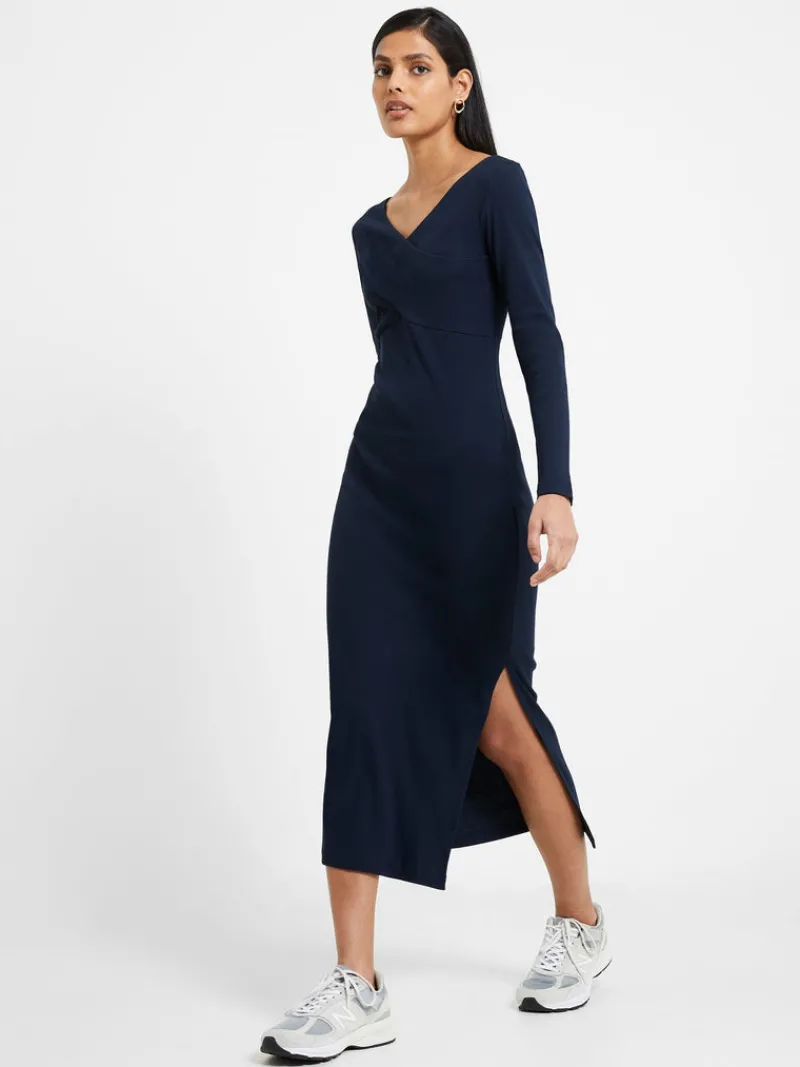 FRENCH CONNECTION Day Dresses<Rassia Rib Crossover Dress Marine