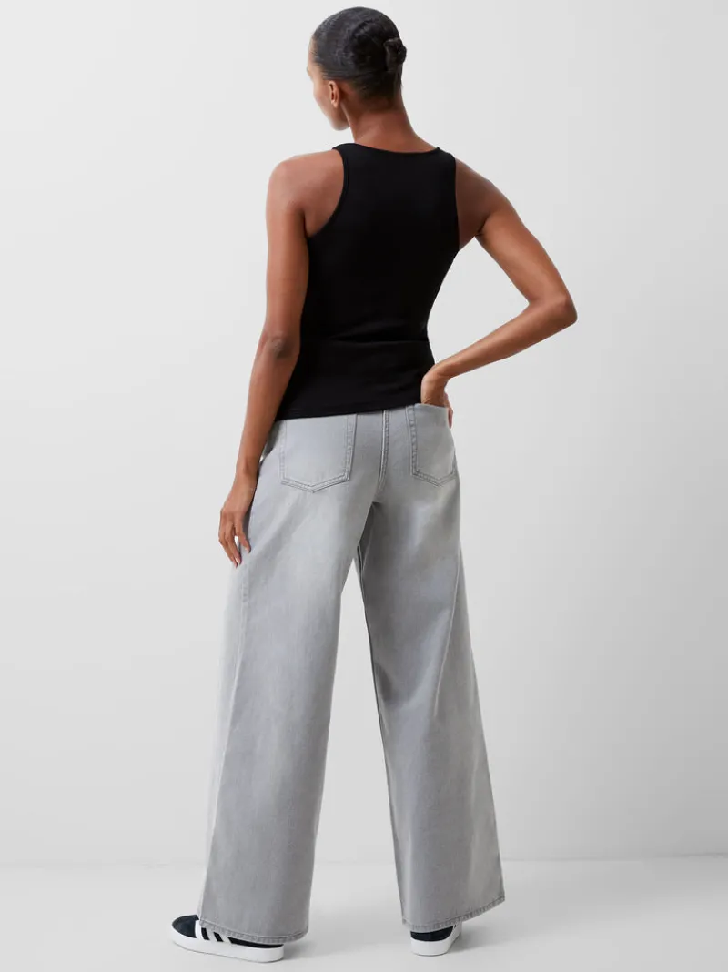 FRENCH CONNECTION Tops<Rassia Sheryle Ribbed Tank Top Black