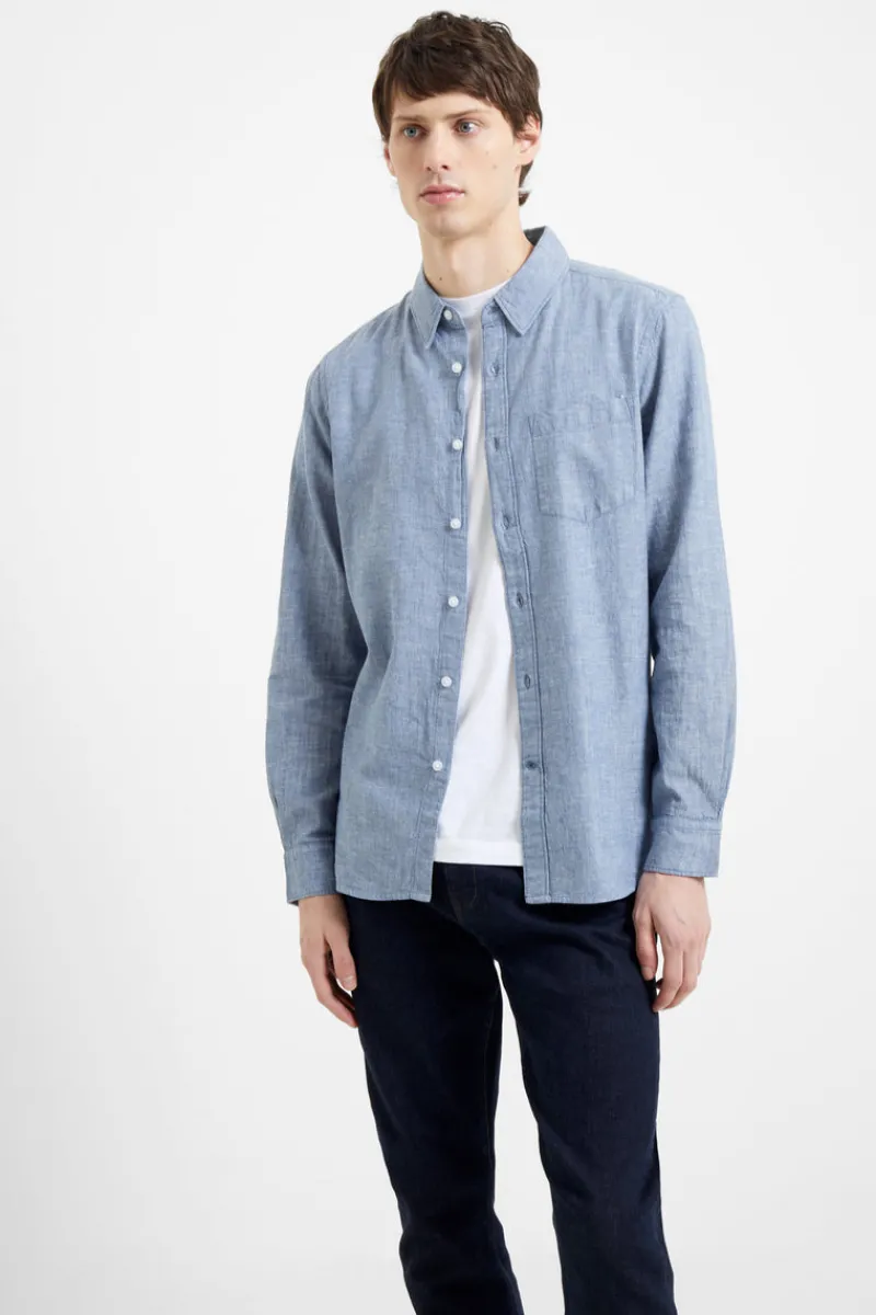 FRENCH CONNECTION Men's Shirts<Relaxed Chambray Shirt Indigo