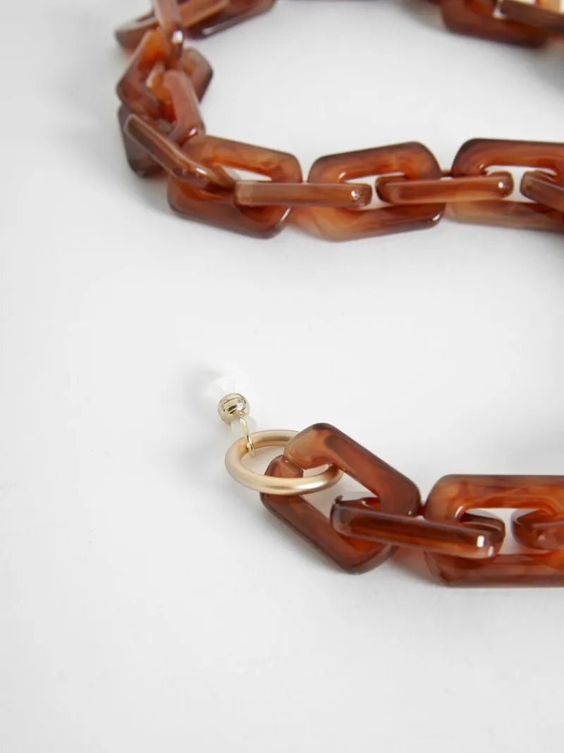 FRENCH CONNECTION Jewellery | Sunglasses<Resin Chunky Sunglasses Chain Tortoise