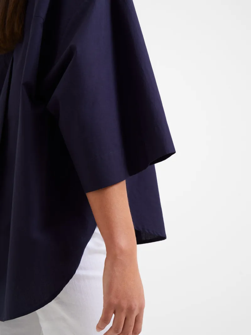 FRENCH CONNECTION Women's Shirts<Rhodes Poplin Popover Shirt MARINE