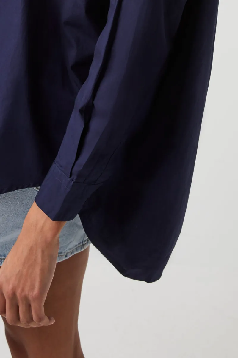 FRENCH CONNECTION Women's Shirts<Rhodes Poplin Popover Shirt Indigo