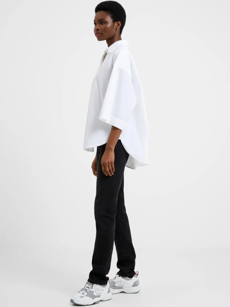 FRENCH CONNECTION Women's Shirts<Rhodes Poplin Popover Shirt LinenWhite