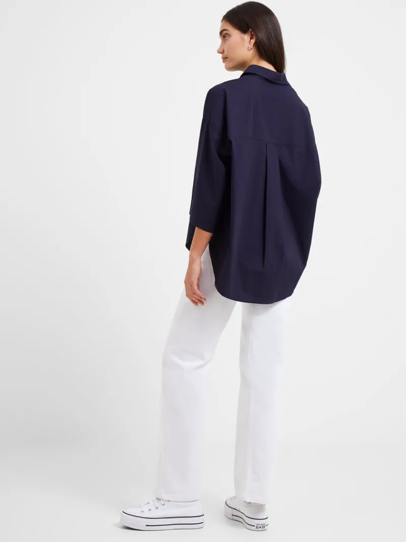 FRENCH CONNECTION Women's Shirts<Rhodes Poplin Popover Shirt MARINE