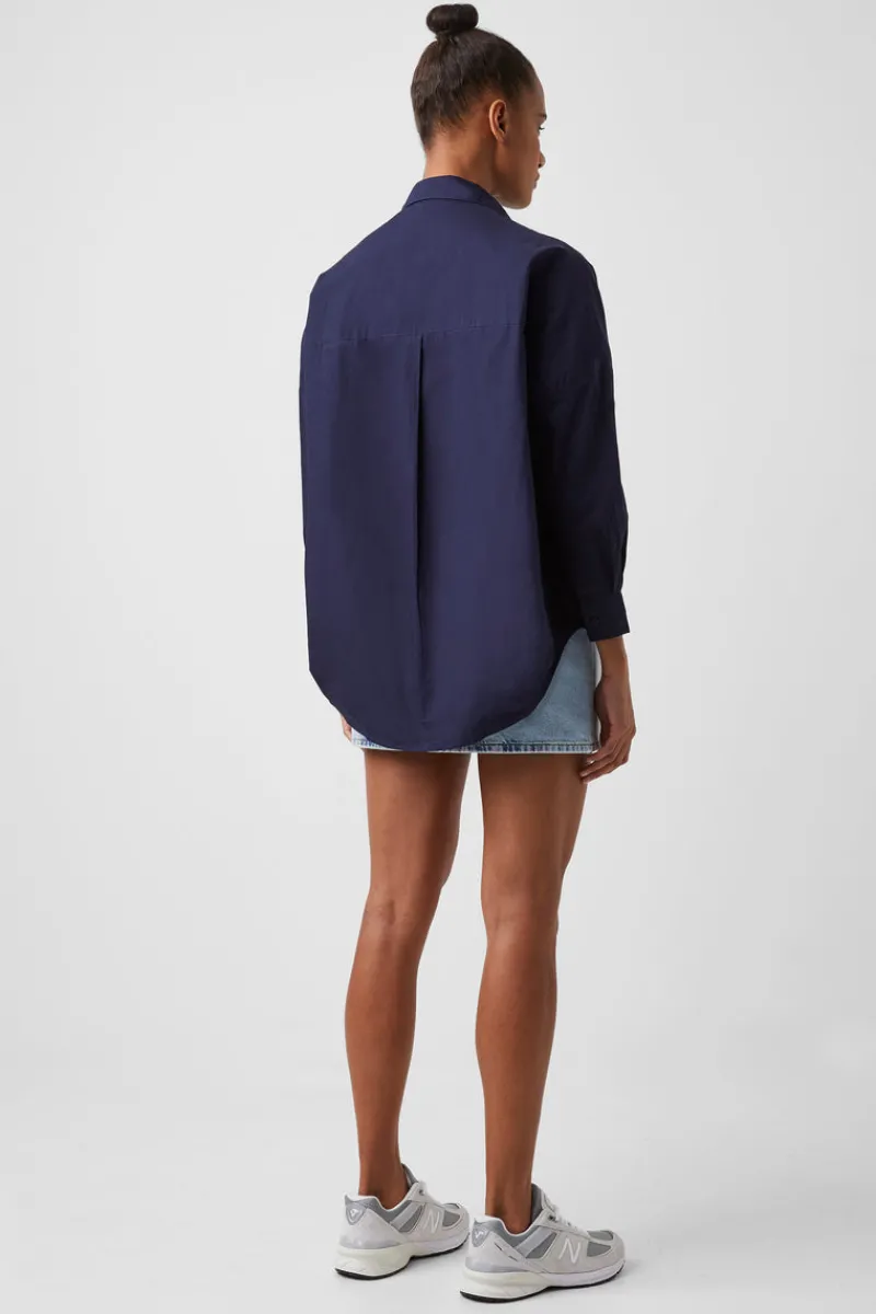 FRENCH CONNECTION Women's Shirts<Rhodes Poplin Popover Shirt Indigo