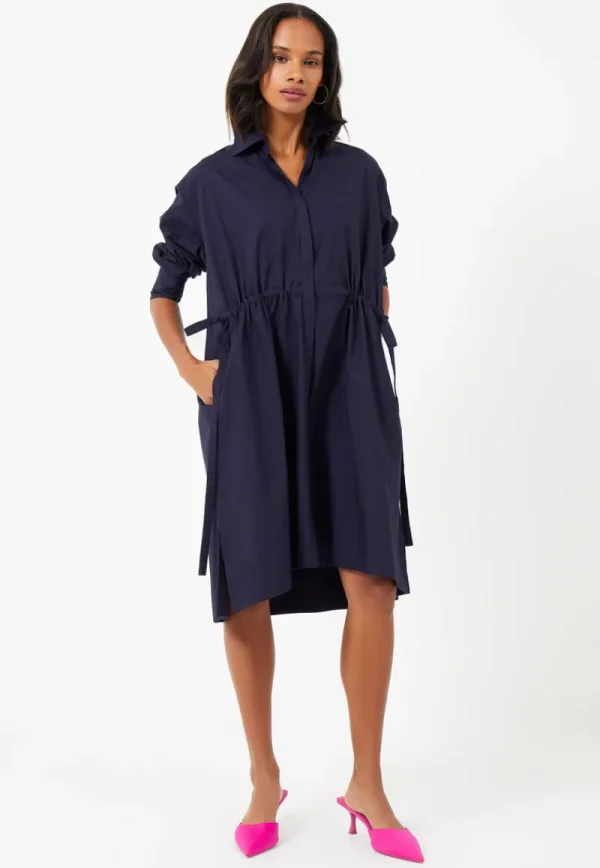 FRENCH CONNECTION Midi Dresses | Blue Dresses | Dresses<Rhodes Poplin Shirt Dress Marine