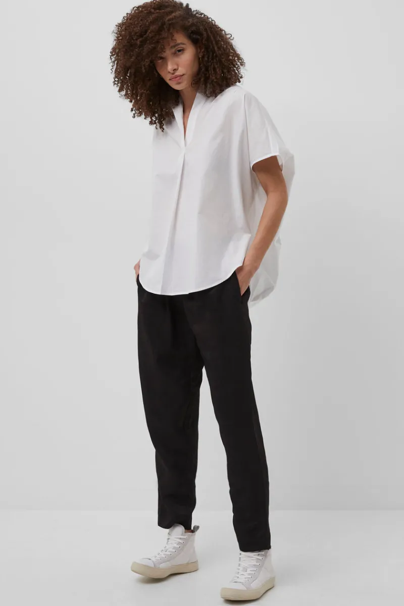 FRENCH CONNECTION Women's Shirts<Rhodes Poplin Sleeveless Popover Shirt LinenWhite