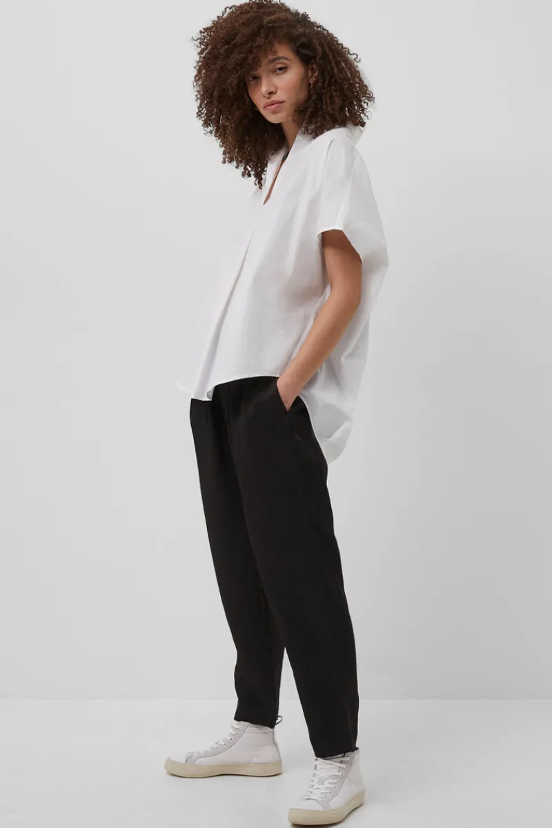 FRENCH CONNECTION Women's Shirts<Rhodes Poplin Sleeveless Popover Shirt LinenWhite