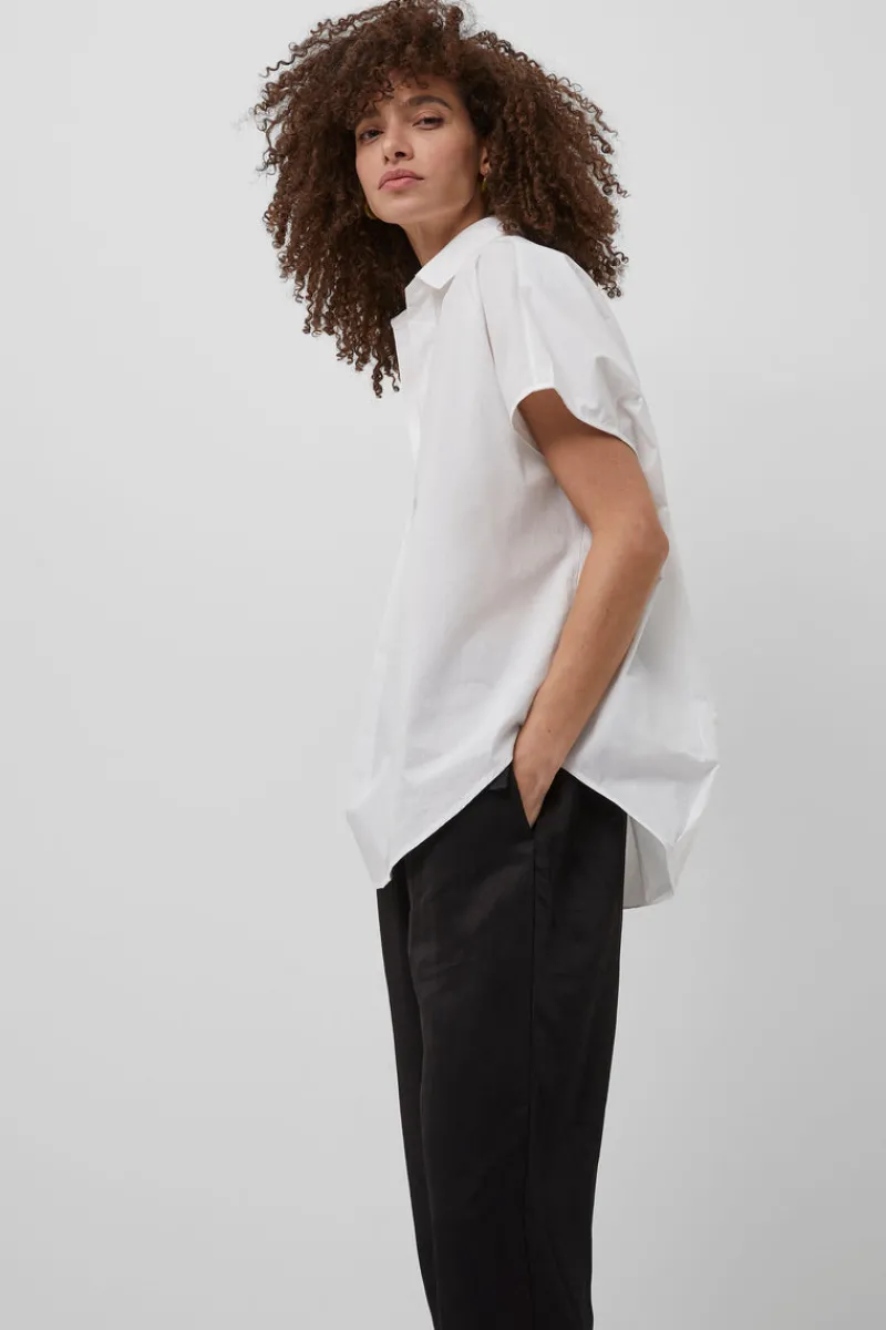 FRENCH CONNECTION Women's Shirts<Rhodes Poplin Sleeveless Popover Shirt LinenWhite