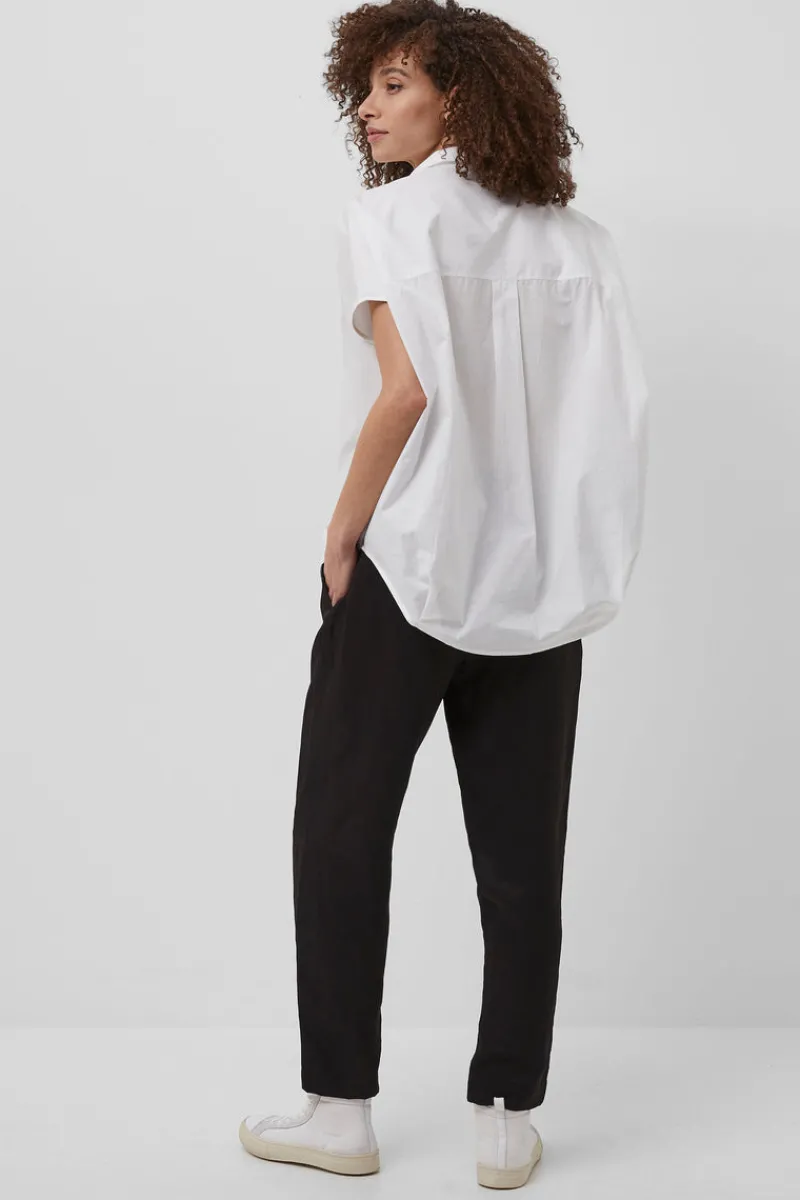 FRENCH CONNECTION Women's Shirts<Rhodes Poplin Sleeveless Popover Shirt LinenWhite