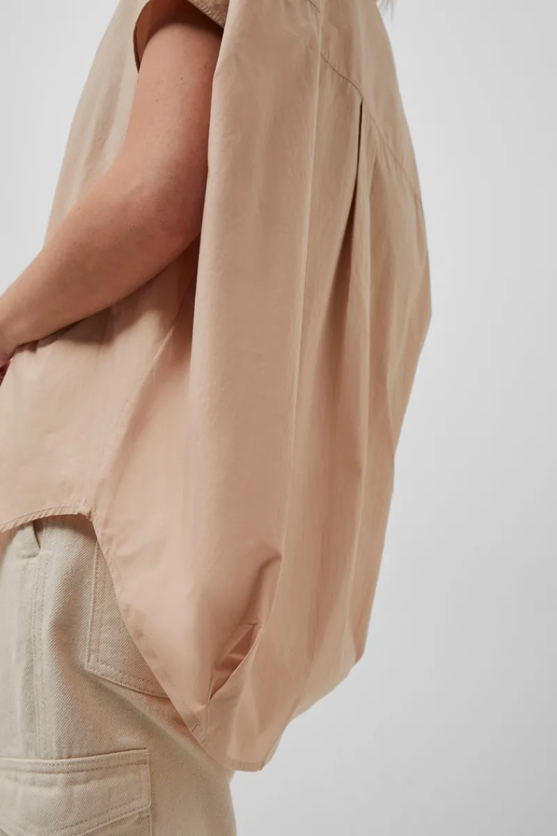 FRENCH CONNECTION Women's Shirts<Rhodes Poplin Sleeveless Popover Shirt Sabbia