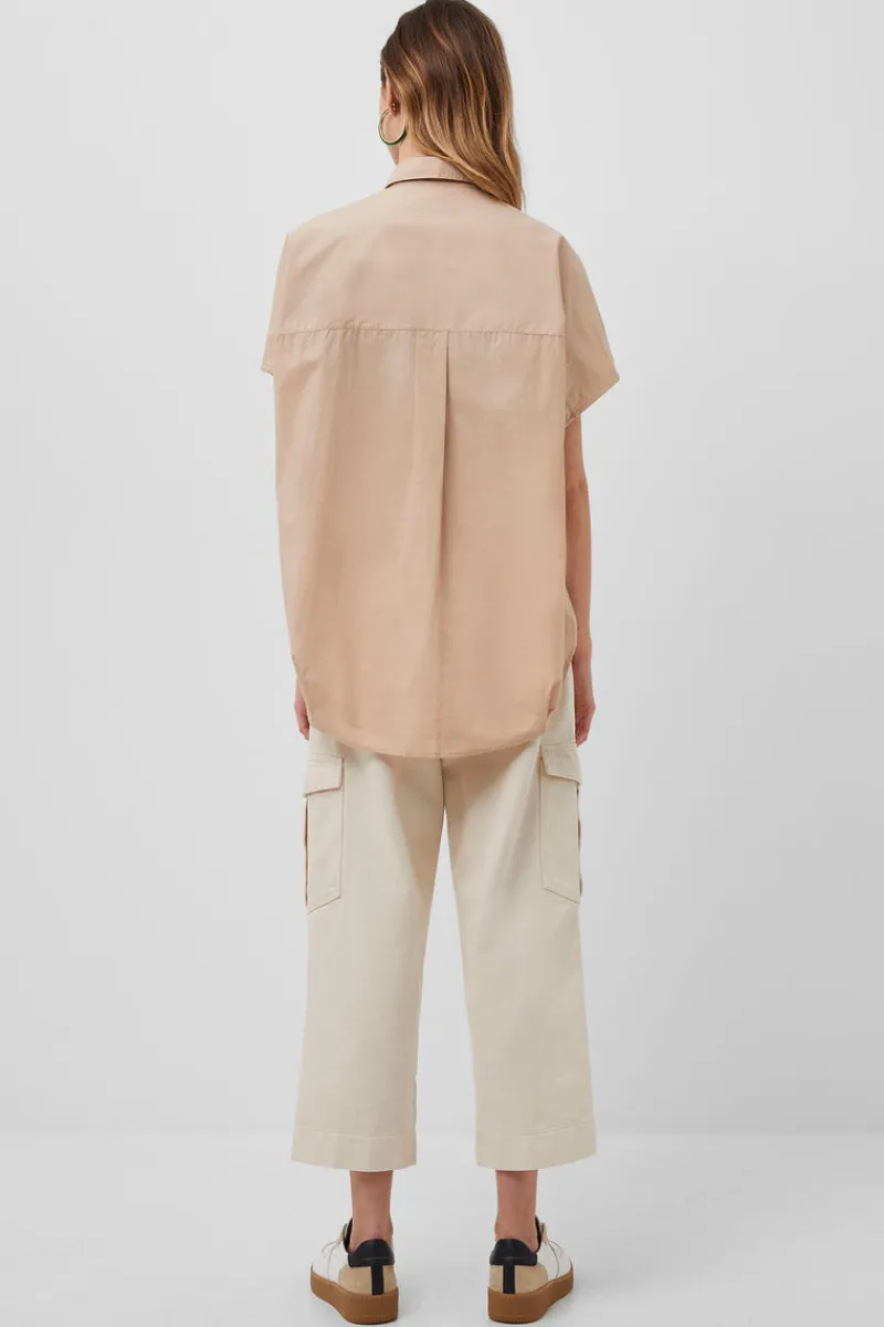 FRENCH CONNECTION Women's Shirts<Rhodes Poplin Sleeveless Popover Shirt Sabbia