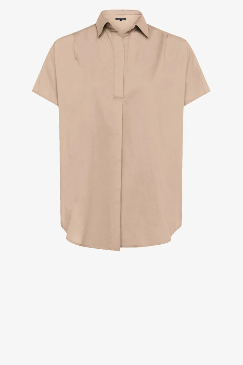 FRENCH CONNECTION Women's Shirts<Rhodes Poplin Sleeveless Popover Shirt Sabbia