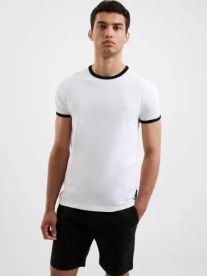 FRENCH CONNECTION T-Shirts & Polo Shirts<Ringer T-Shirt White/DarkNavy