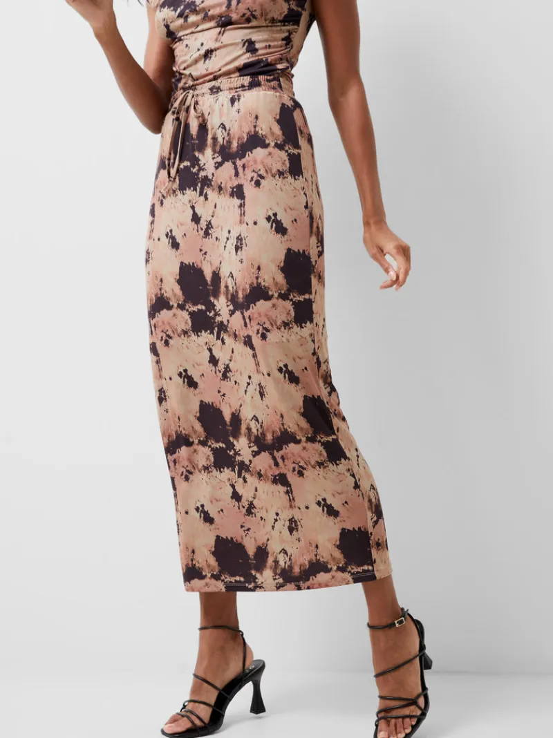 FRENCH CONNECTION Women's Skirts | Skirts & Shorts<Riya Ava Midi Skirt Mocha/ChocolateMult