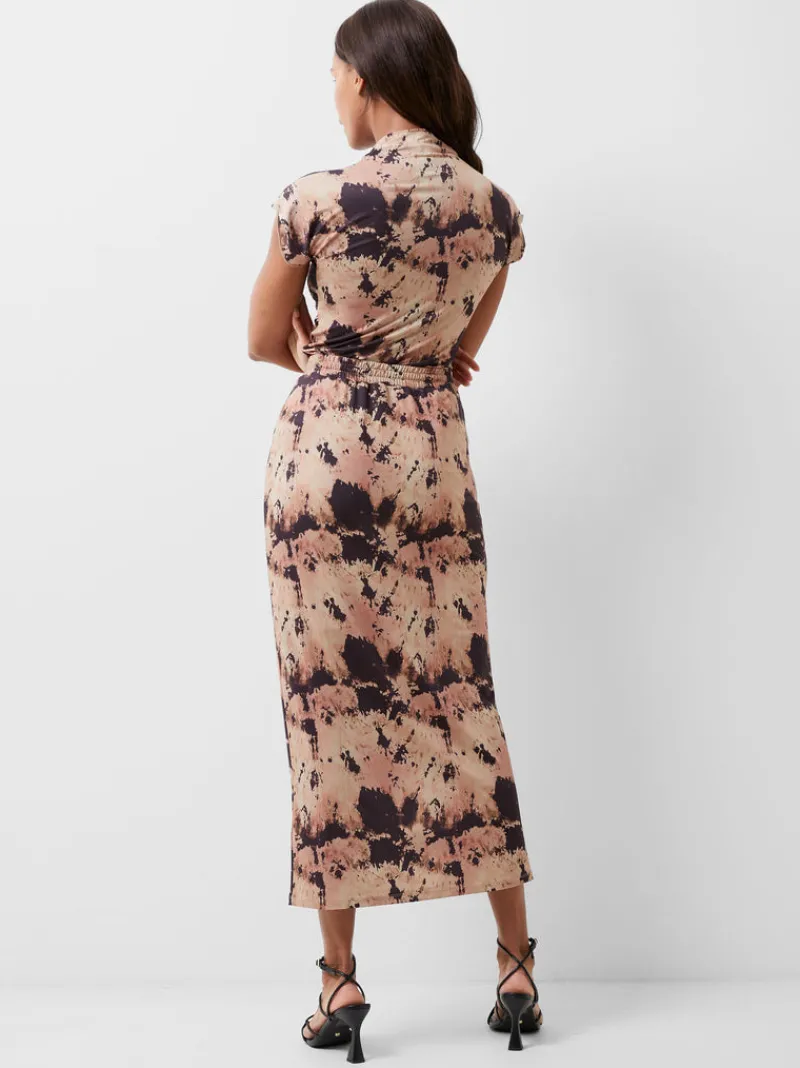 FRENCH CONNECTION Women's Skirts | Skirts & Shorts<Riya Ava Midi Skirt Mocha/ChocolateMult