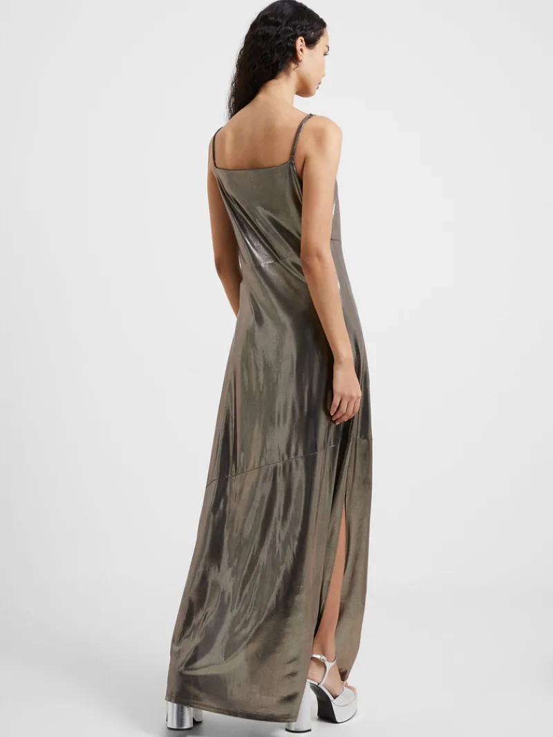 FRENCH CONNECTION Party Dresses<Ronja Liquid Metal Maxi Slip Dress Silver