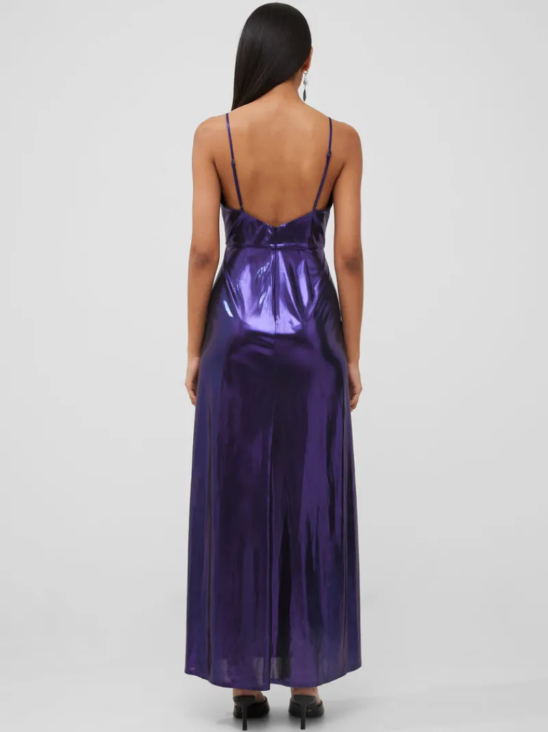 FRENCH CONNECTION Party Dresses | Dresses<Ronja Liquid Metal Strappy Slip Dress CobaltViolet