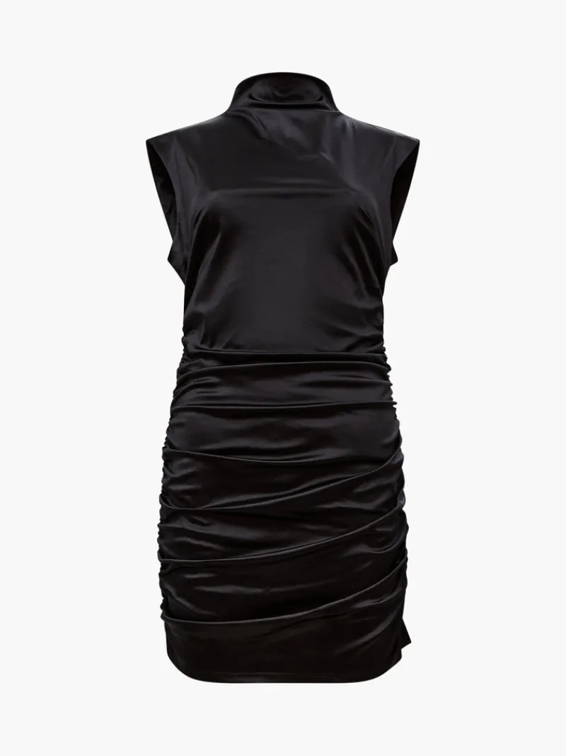 FRENCH CONNECTION Party Dresses<Rosita Shine Ruched Mini Dress Blackout