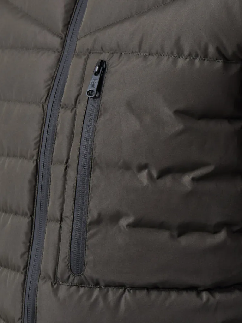 FRENCH CONNECTION Coats & Jackets<Row Funnel Neck Puffer Jacket Khaki