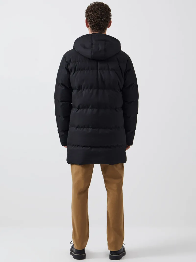 FRENCH CONNECTION Coats & Jackets<Row Layered Puffer Parka Coat Black