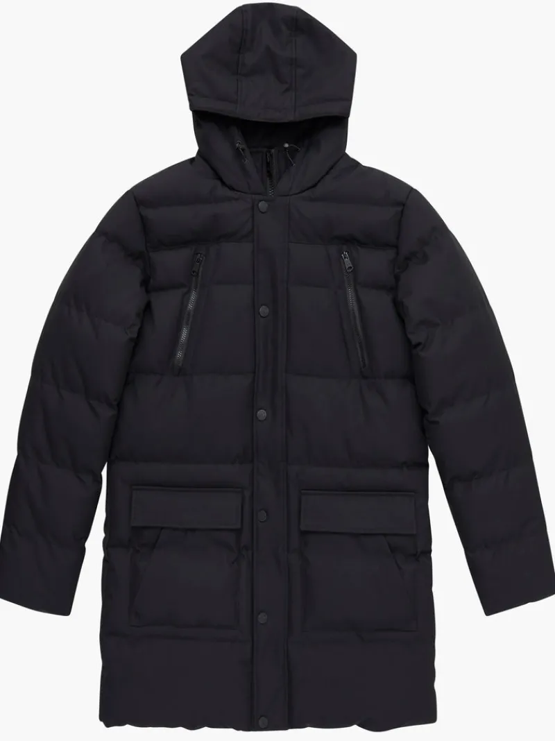 FRENCH CONNECTION Coats & Jackets<Row Layered Puffer Parka Coat Black
