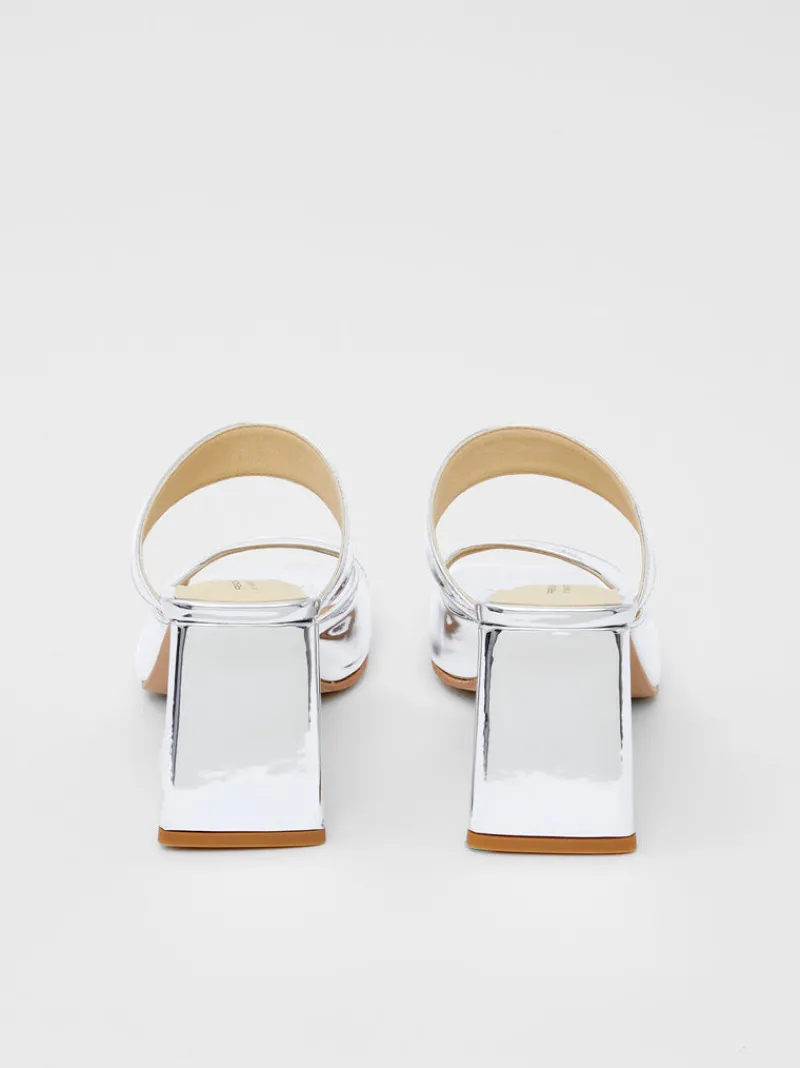 FRENCH CONNECTION Shoes<Sadie Mirror Metallic Heels MirrorMetallic