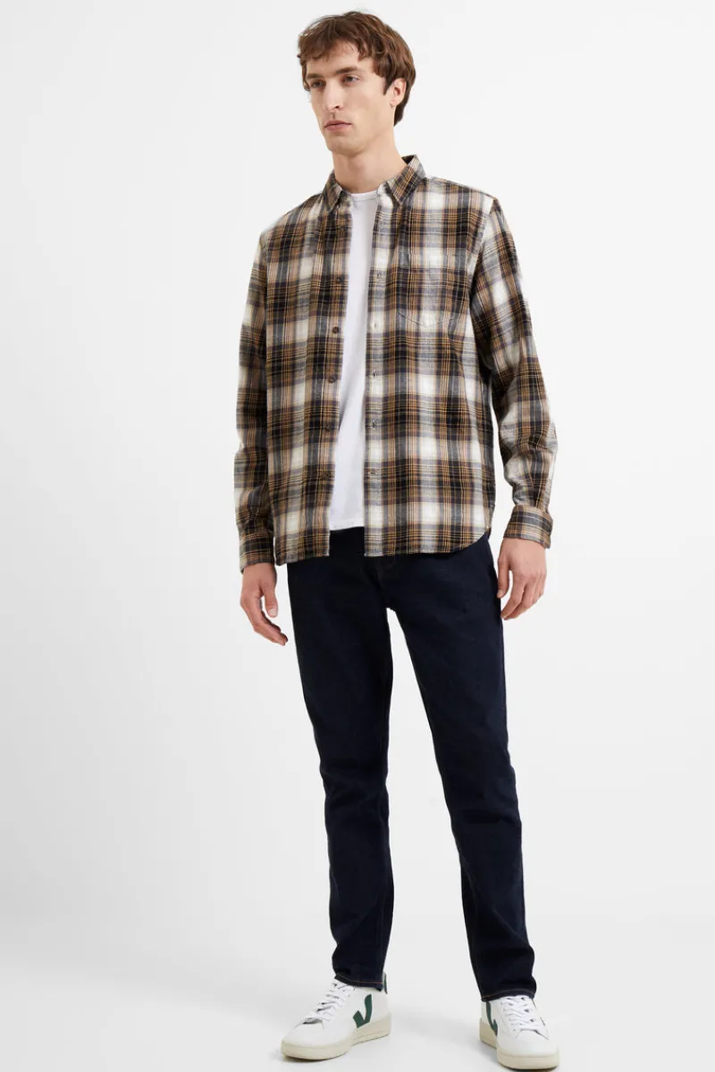FRENCH CONNECTION Men's Shirts<Sandsend Check Ls Collar Shirt KangarooMulti