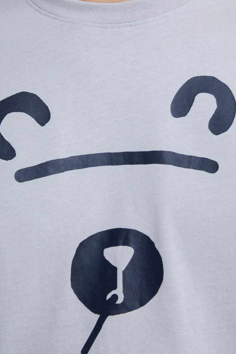 FRENCH CONNECTION Sale | T-Shirts & Polo Shirts<Shadow Bear T-Shirt SleetGrey