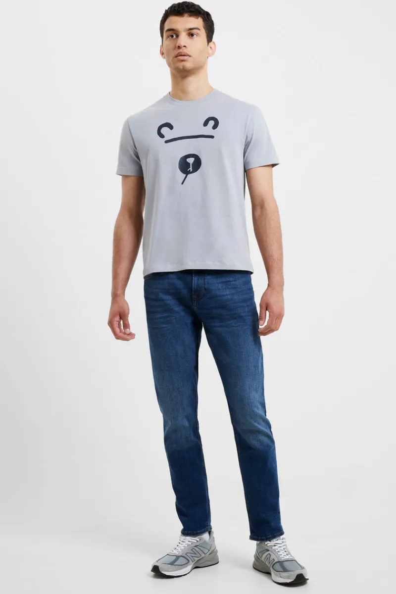 FRENCH CONNECTION Sale | T-Shirts & Polo Shirts<Shadow Bear T-Shirt SleetGrey