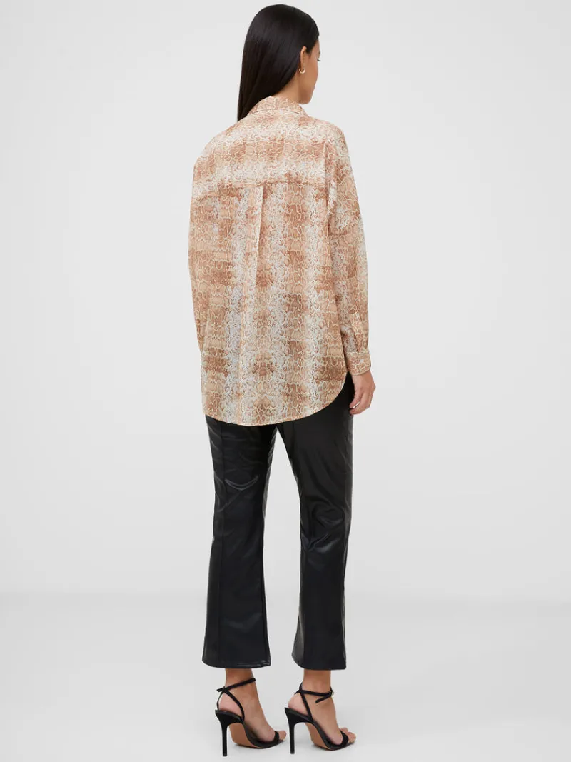 FRENCH CONNECTION Women's Shirts< Smooth Georgette Popover Shirt Snake