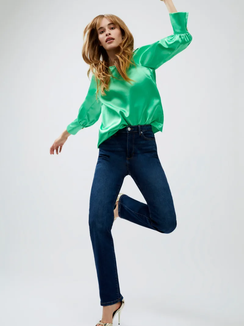 FRENCH CONNECTION Jeans | Women's Trousers<Stretch Denim Cigarette Fit Full Length Jeans MidWash