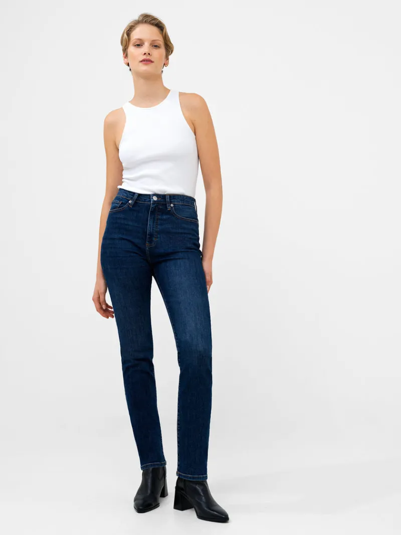 FRENCH CONNECTION Jeans | Women's Trousers<Stretch Denim Cigarette Fit Full Length Jeans MidWash