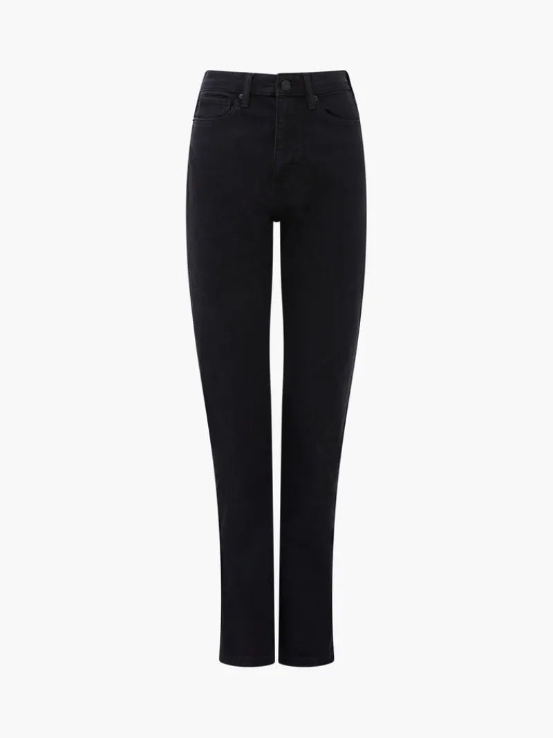 FRENCH CONNECTION Jeans | Women's Trousers<Stretch Denim Cigarette Fit High Waisted Jeans Black