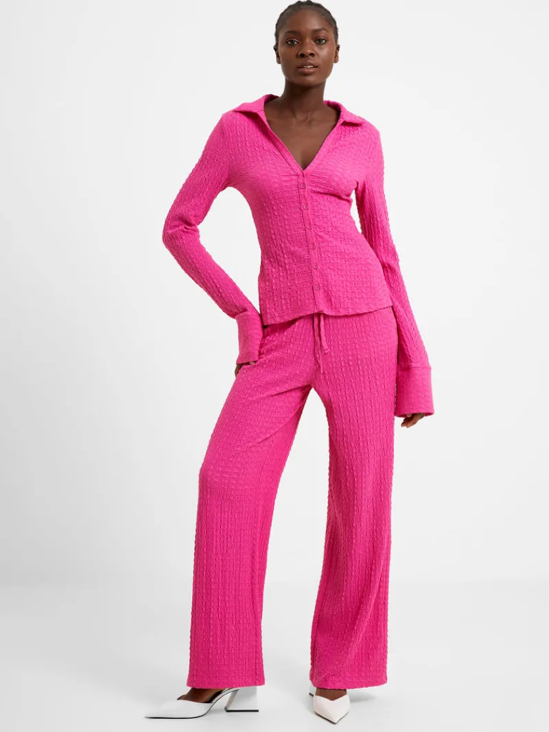 FRENCH CONNECTION Co-ords<Tash Textured Top Fuschia