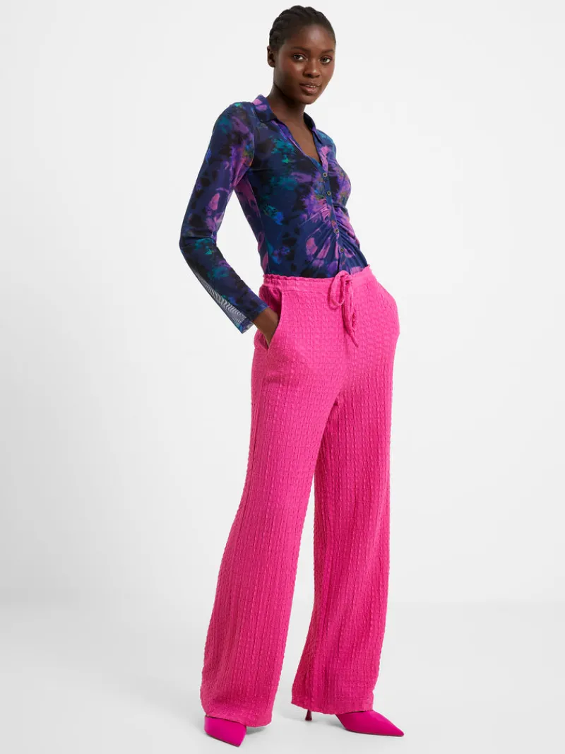 FRENCH CONNECTION Co-ords<Tash Textured Trousers Fuschia