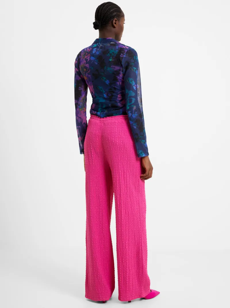 FRENCH CONNECTION Co-ords<Tash Textured Trousers Fuschia